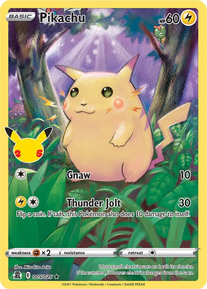 Pikachu (005/025) [Celebrations: 25th Anniversary] - Pokemon Single