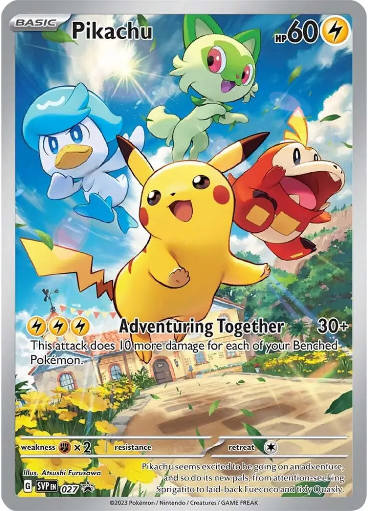 Pikachu (027) [Scarlet & Violet: Black Star Promos] - Pokemon Single