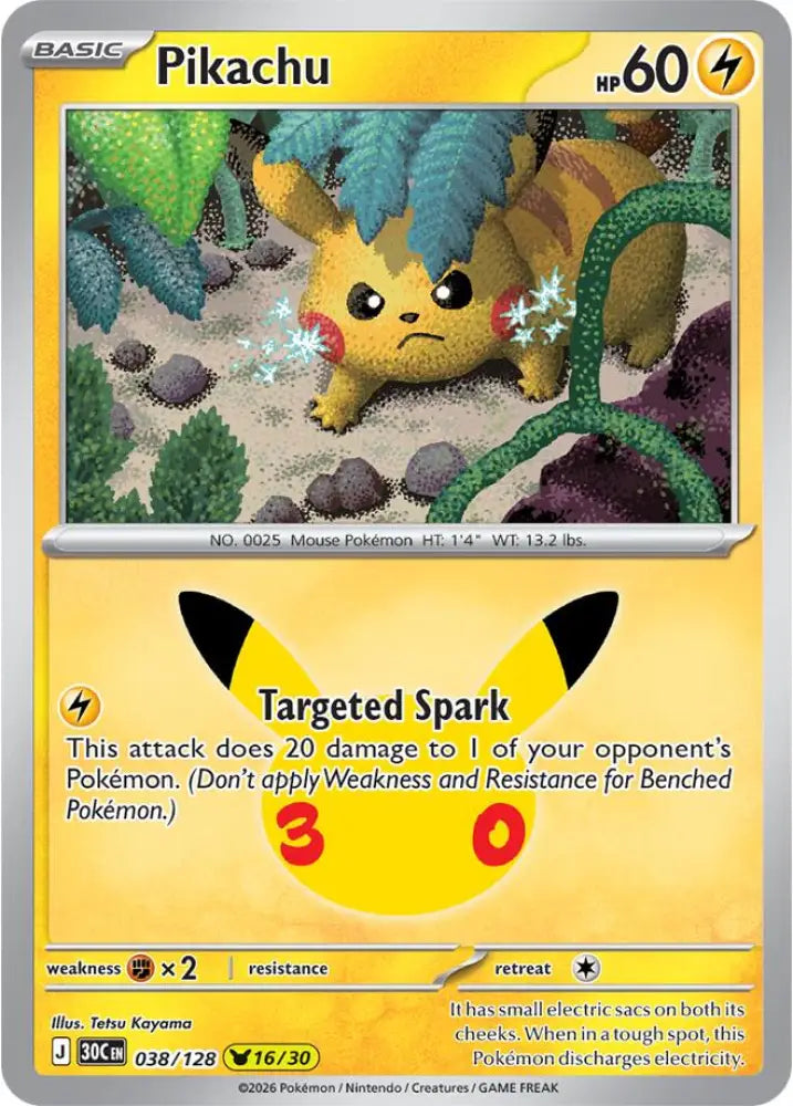 Pikachu - 038/128 [ME: 30th Celebration]