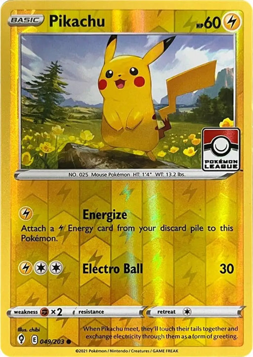 Pikachu (049/203) (2023 2024 League Promo) [League & Championship Cards] - Pokemon Single