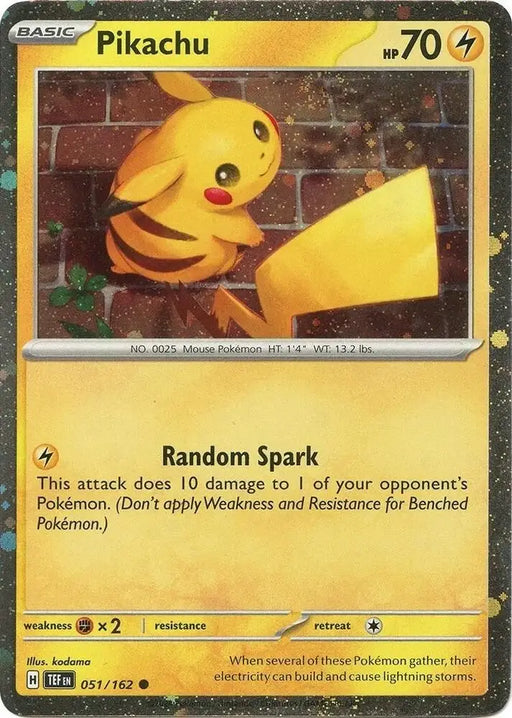 Pikachu (051/162) (Cosmos Holo) [Miscellaneous Cards] - Pokemon Single