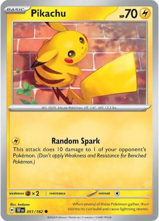 Pikachu (051/162) [Scarlet & Violet: Temporal Forces] - Pokemon Single