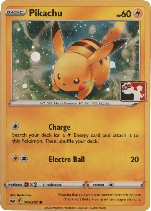 Pikachu (065/202) (Cosmos Holo) [League & Championship Cards] - Pokemon Single