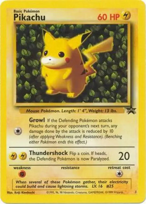 Pikachu (1) (Promo) [Wizards of the Coast: Black Star Promos] - Pokemon Single