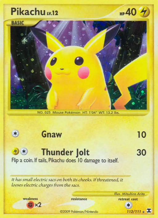 Pikachu (112/111) [Platinum: Rising Rivals] - Pokemon Single