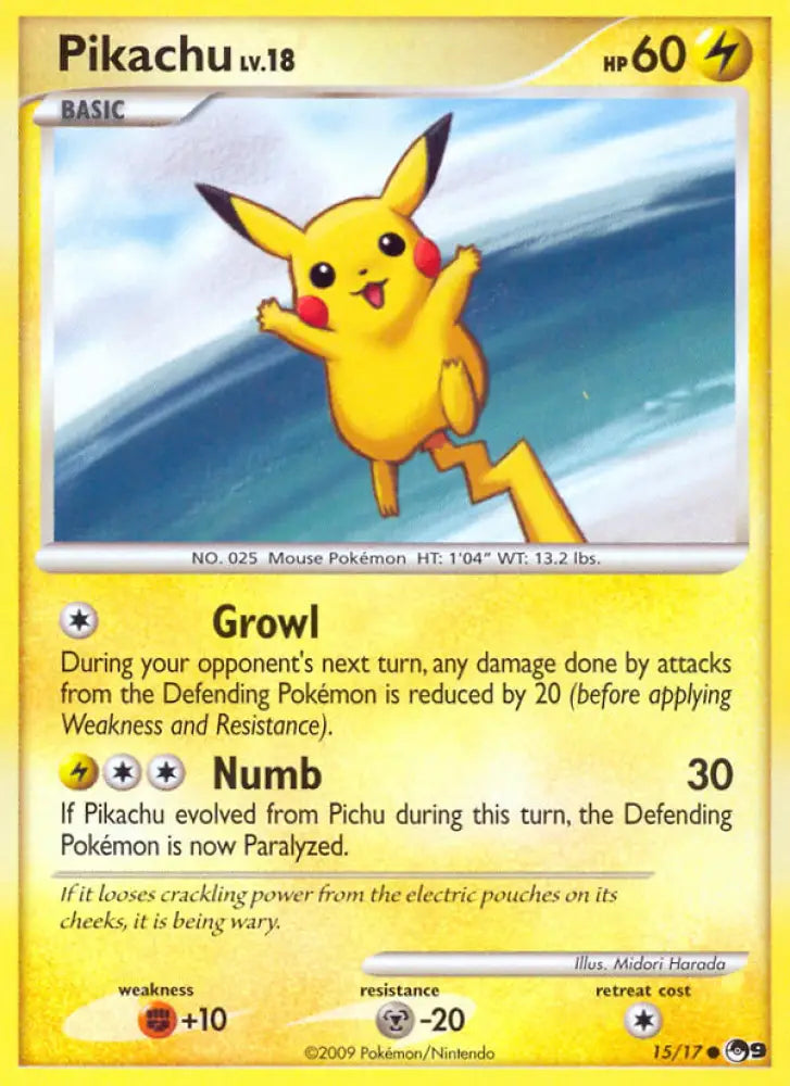Pikachu (15/17) [POP Series 9] - Pokemon Single