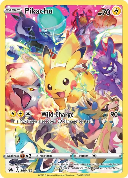 Pikachu (160/159) (Secret) [Sword & Shield: Crown Zenith] - Pokemon Single