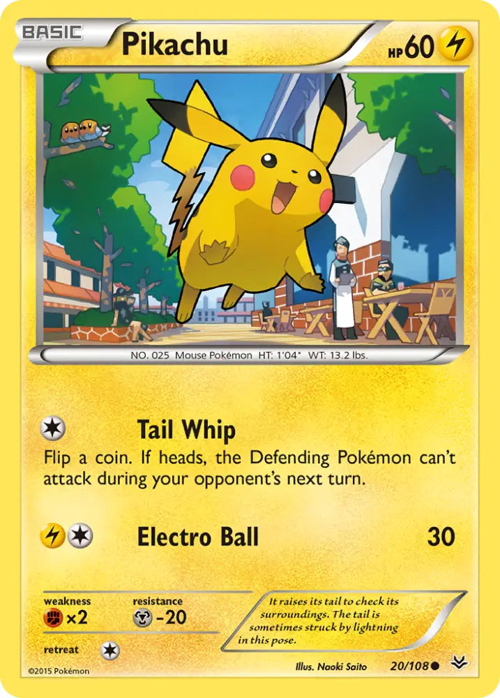 Pikachu (20/108) [XY: Roaring Skies] - Pokemon Single