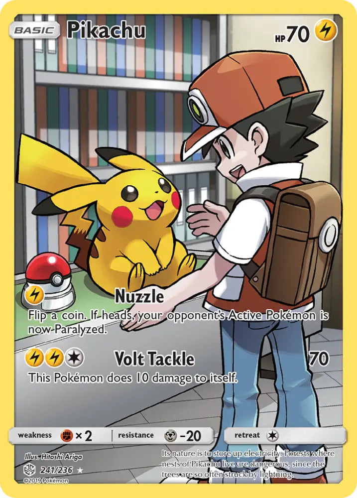 Pikachu (241/236) [Sun & Moon: Cosmic Eclipse] - Pokemon Single