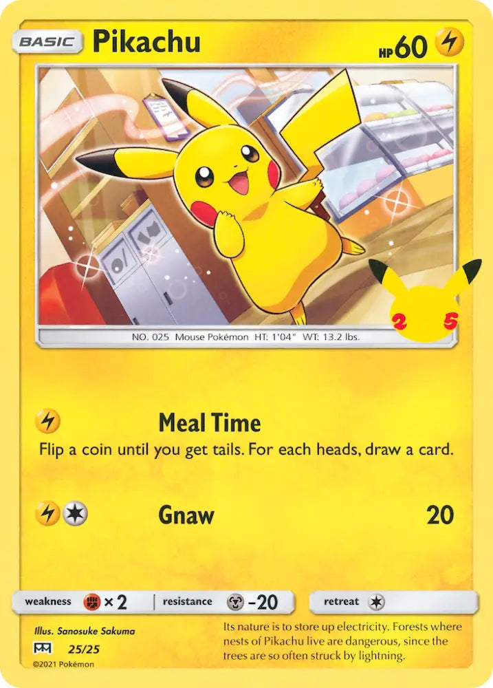 Pikachu (25/25) [McDonald’s 25th Anniversary] - Pokemon Single