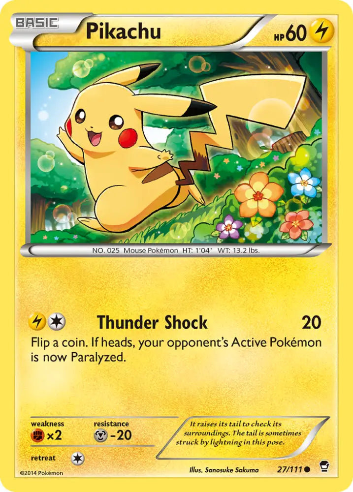 Pikachu (27/111) [XY: Furious Fists] - Pokemon Single