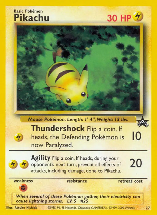 Pikachu (27) [Wizards of the Coast: Black Star Promos] - Pokemon Single