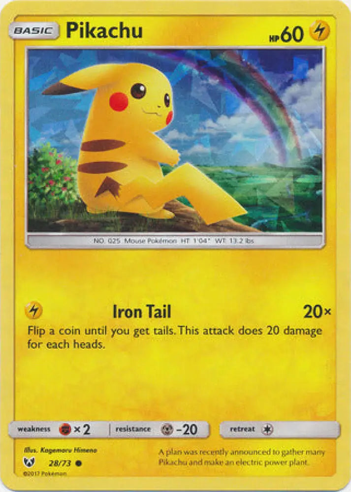 Pikachu (28/73) (Cracked Ice Holo) [Miscellaneous Cards] - Pokemon Single