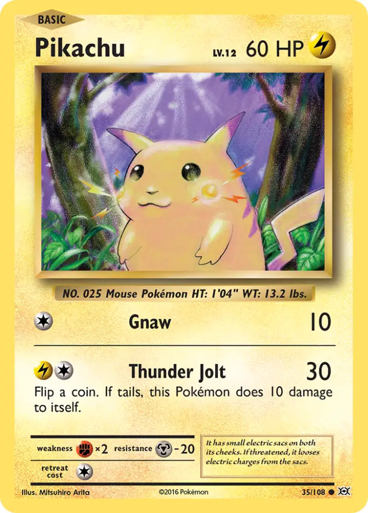 Pikachu (35/108) [XY: Evolutions] - Pokemon Single