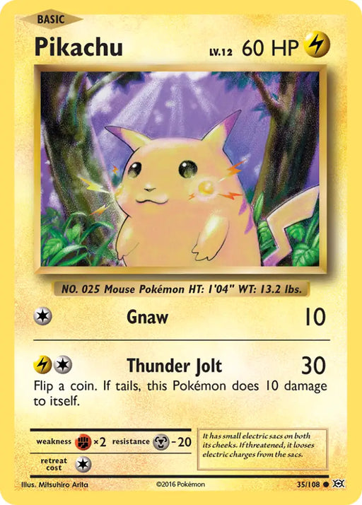 Pikachu (35/108) [XY: Evolutions] - Pokemon Single