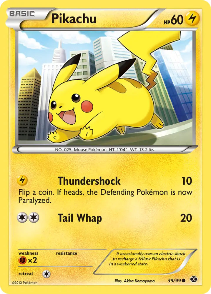 Pikachu (39/99) [Black & White: Next Destinies] - Pokemon Single