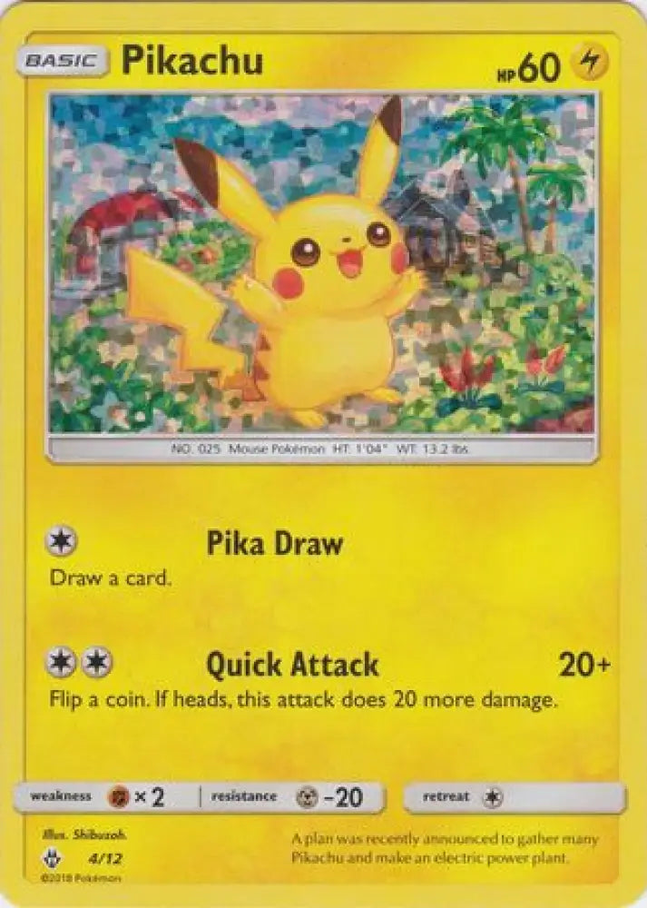Pikachu (4/12) [McDonald’s Promos: 2018 Collection] - Pokemon Single