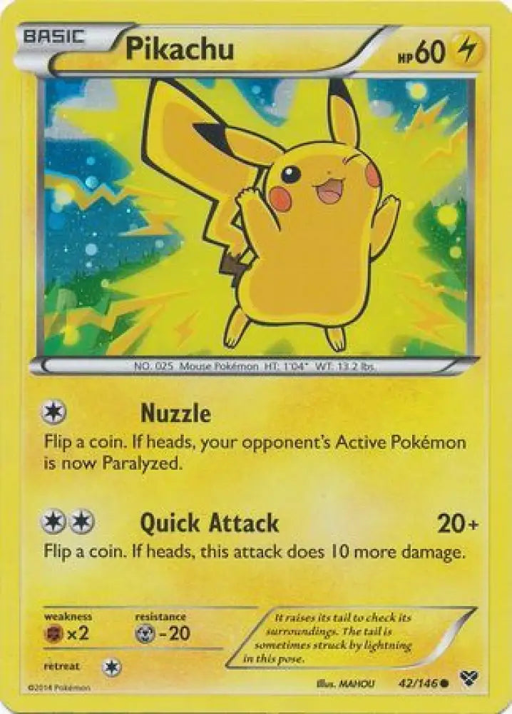 Pikachu (42/146) (2014 Movie Promo) [Miscellaneous Cards] - Pokemon Single