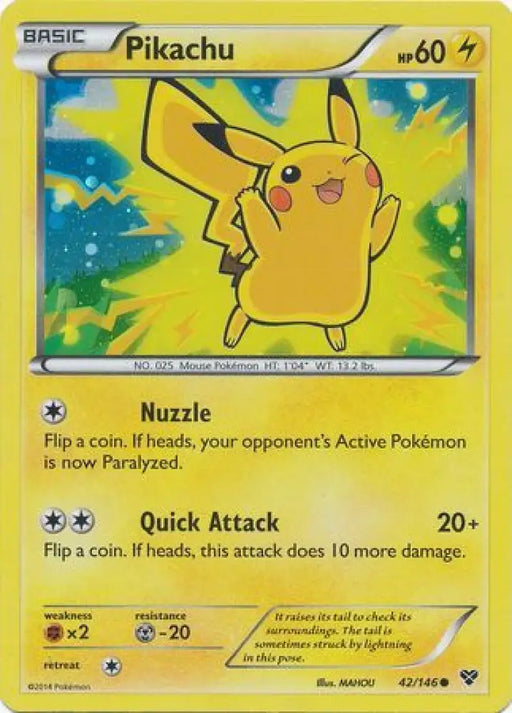 Pikachu (42/146) (2014 Movie Promo) [Miscellaneous Cards] - Pokemon Single