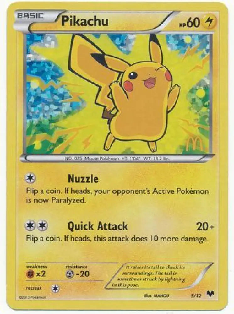 Pikachu (5/12) [McDonald’s Promos: 2014 Collection] - Pokemon Single