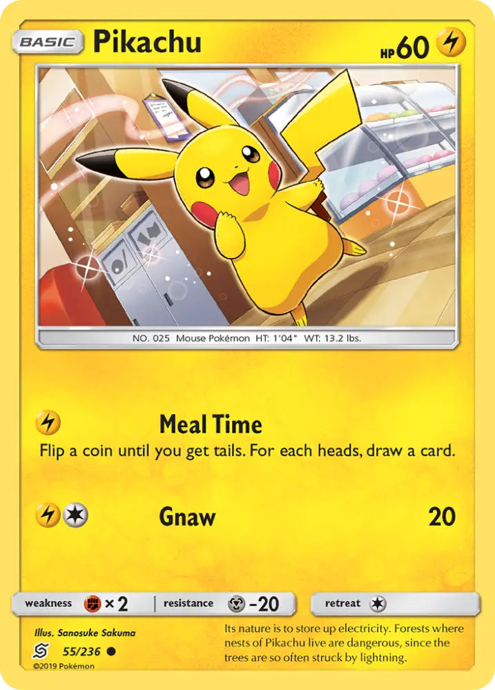 Pikachu (55/236) [Sun & Moon: Unified Minds] - Pokemon Single