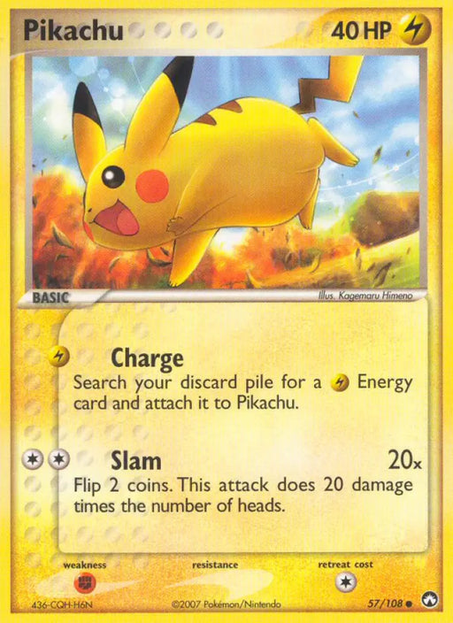 Pikachu (57/108) [EX: Power Keepers] - Pokemon Single