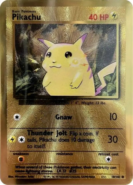 Pikachu (58/102) (Celebrations Metal Card) [Celebrations: 25th Anniversary] - Pokemon Single