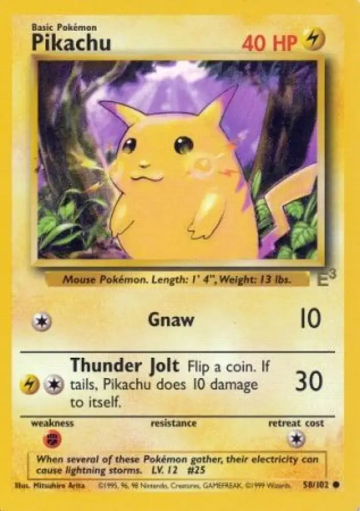 Pikachu (58/102) (E3 Stamped Promo) [Miscellaneous Cards] - Pokemon Single