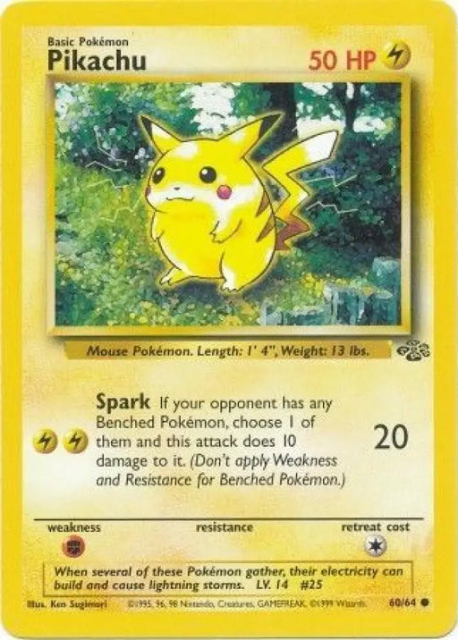 Pikachu (60/64) [Jungle Unlimited] - Pokemon Single