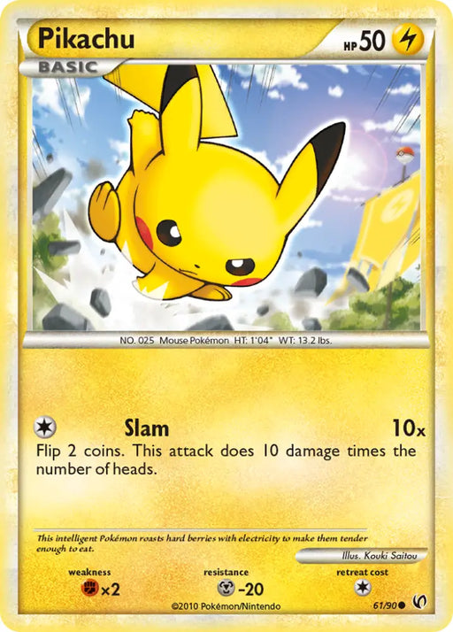 Pikachu (61/90) [HeartGold & SoulSilver: Undaunted] - Pokemon Single