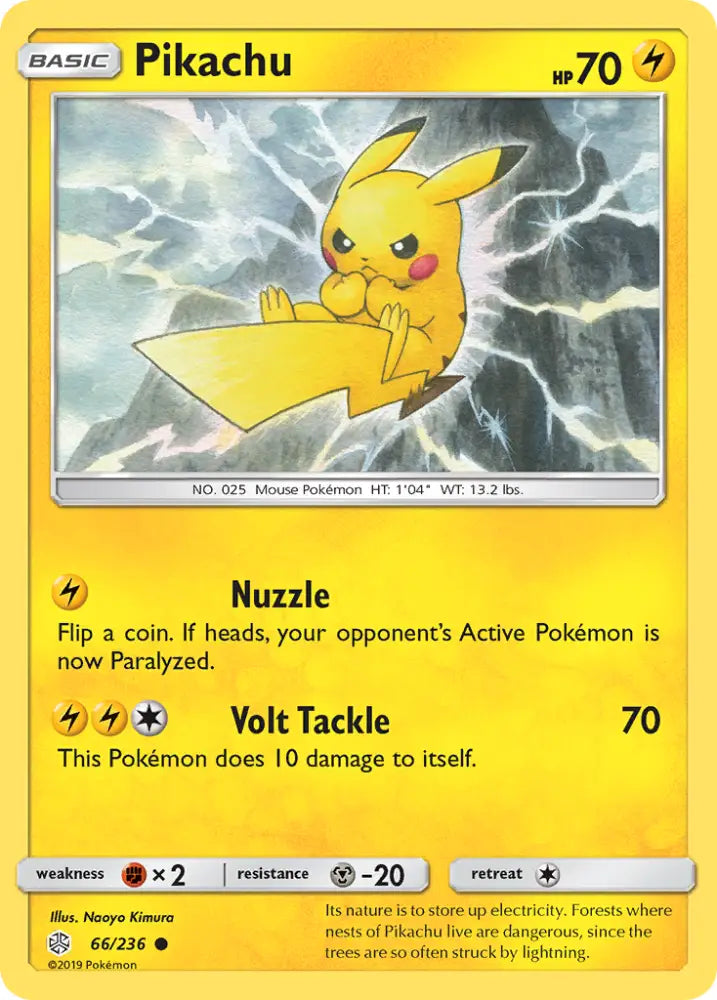 Pikachu (66/236) [Sun & Moon: Cosmic Eclipse] - Pokemon Single