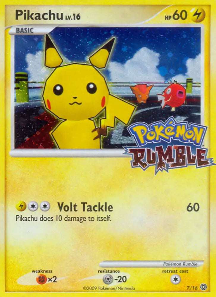 Pikachu (7/16) [Pokémon Rumble] - Pokemon Single