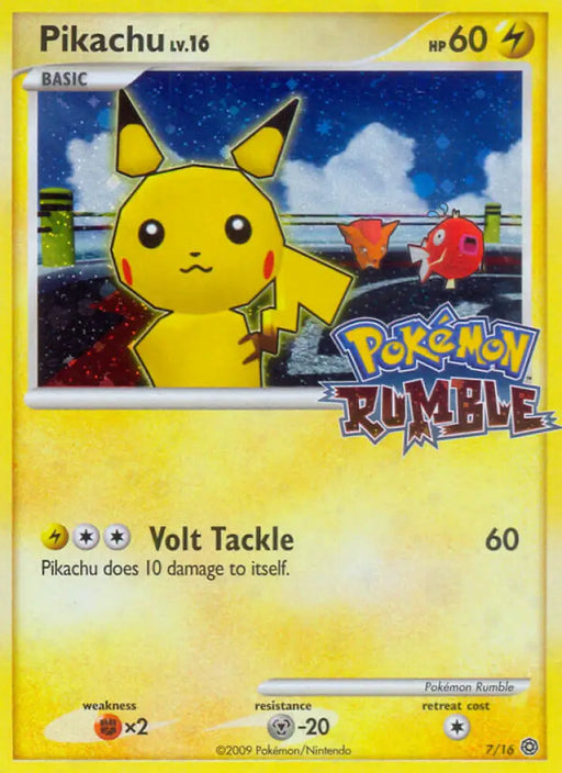 Pikachu (7/16) [Pokémon Rumble] - Pokemon Single