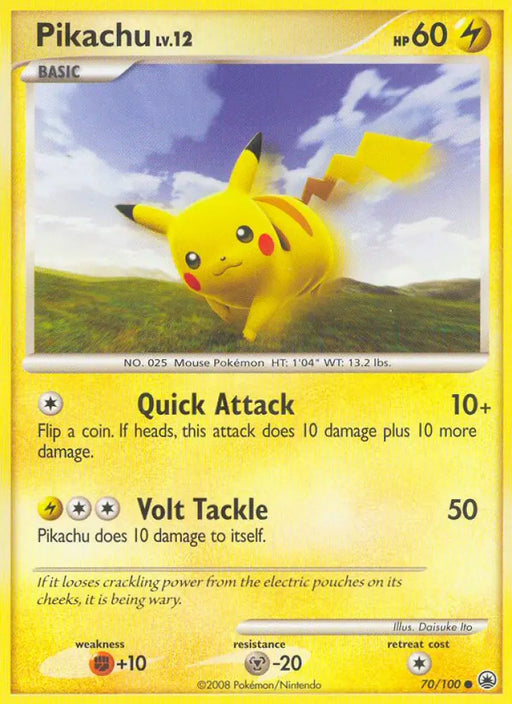 Pikachu (70/100) [Diamond & Pearl: Majestic Dawn] - Pokemon Single