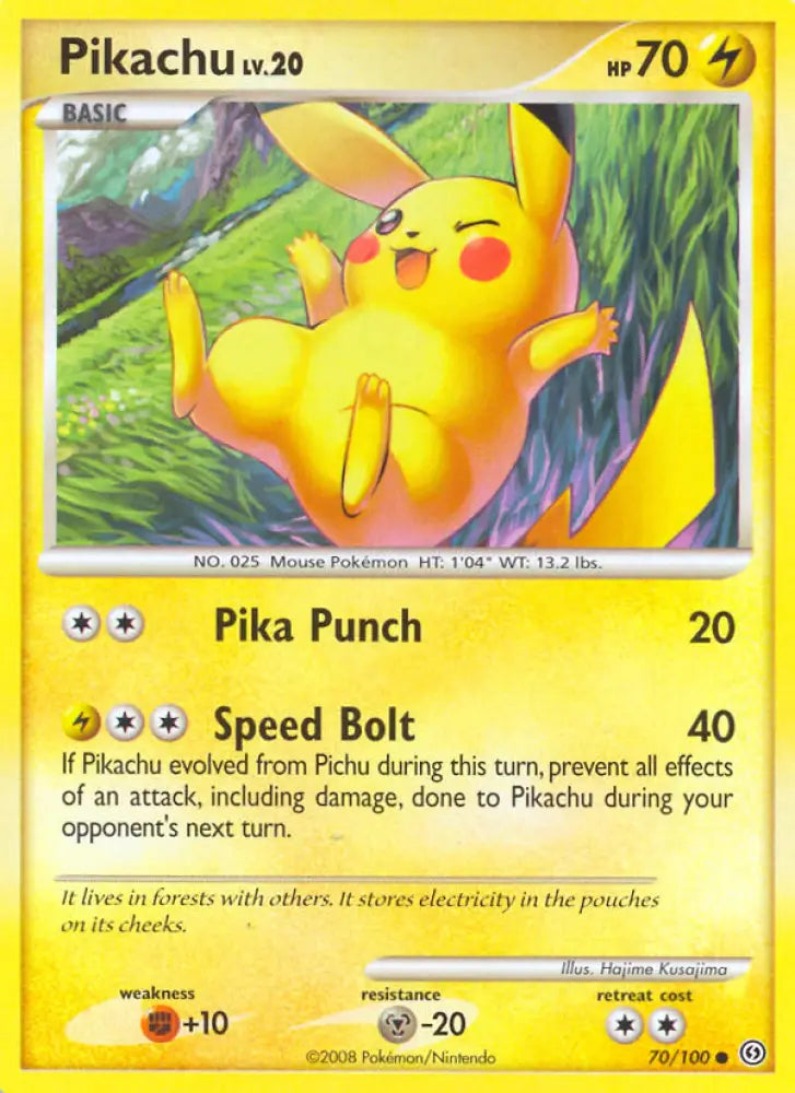 Pikachu (70/100) [Diamond & Pearl: Stormfront] - Pokemon Single