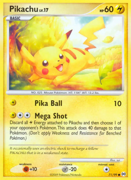 Pikachu (71/99) [Platinum: Arceus] - Pokemon Single