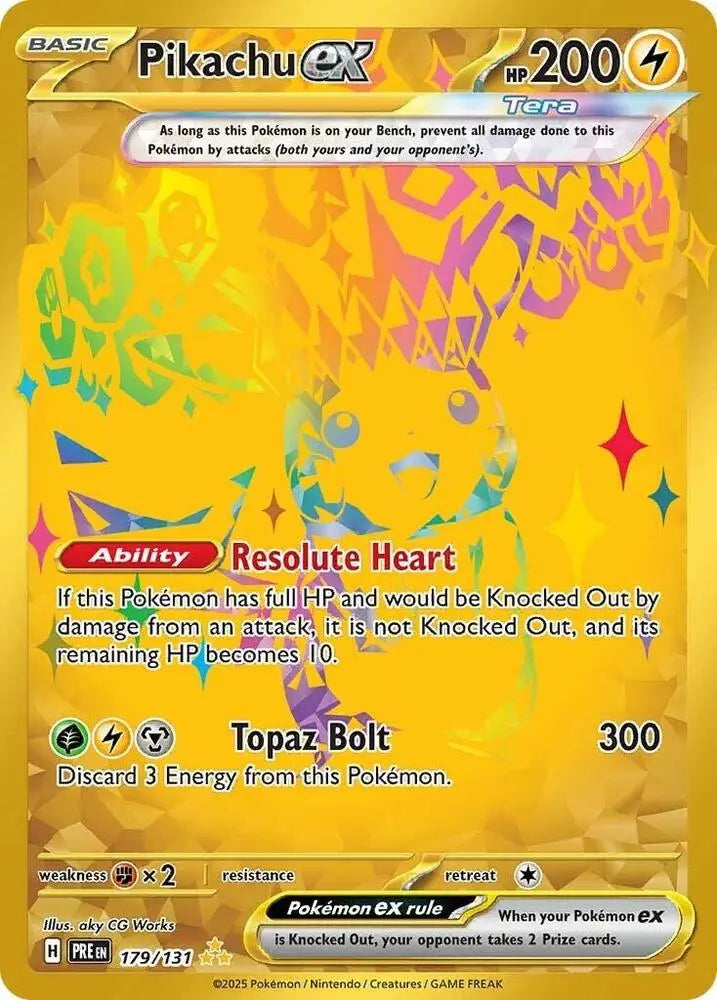 Pikachu ex (179/131) [Scarlet & Violet: Prismatic Evolutions] - Pokemon Single
