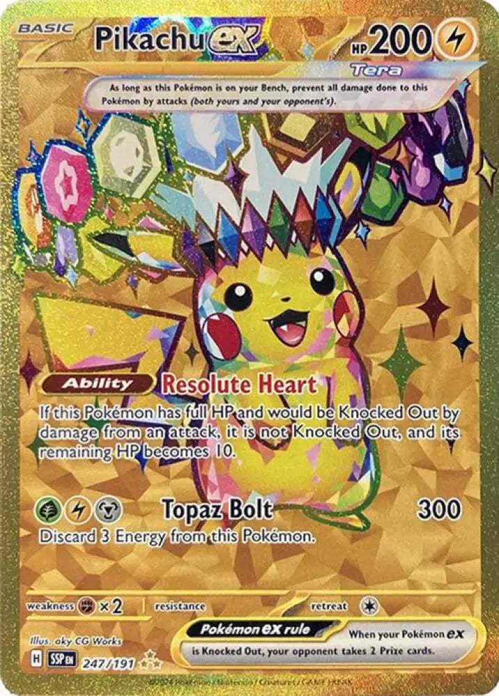 Pikachu ex (247/191) [Scarlet & Violet: Surging Sparks] - Pokemon Single