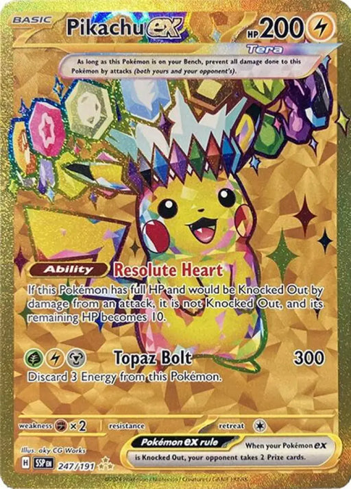 Pikachu ex (247/191) [Scarlet & Violet: Surging Sparks] - Pokemon Single