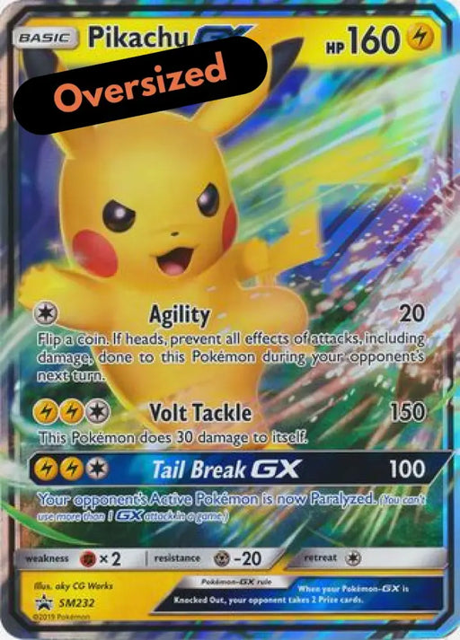 Pikachu GX (SM232) (Jumbo Card) [Sun & Moon: Black Star Promos] - Pokemon Single