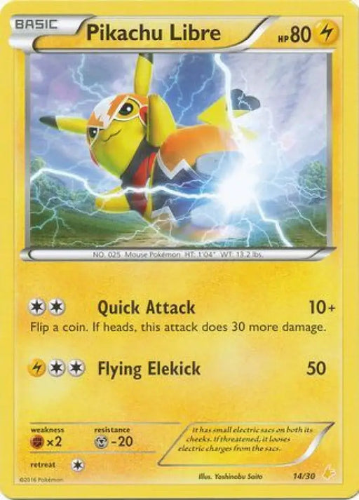 Pikachu Libre (14/30) [XY: Trainer Kit 3 - Pikachu Libre] - Pokemon Single