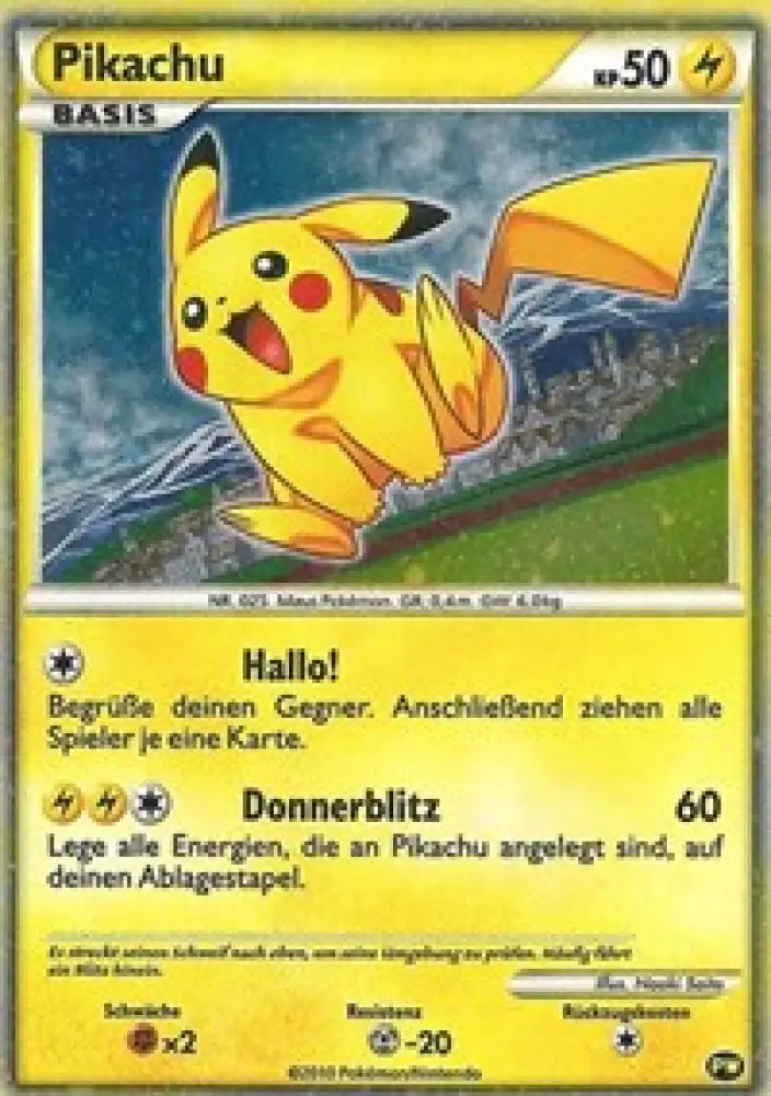Pikachu (PW6) (German) [Pikachu World Collection Promos] - Pokemon Single
