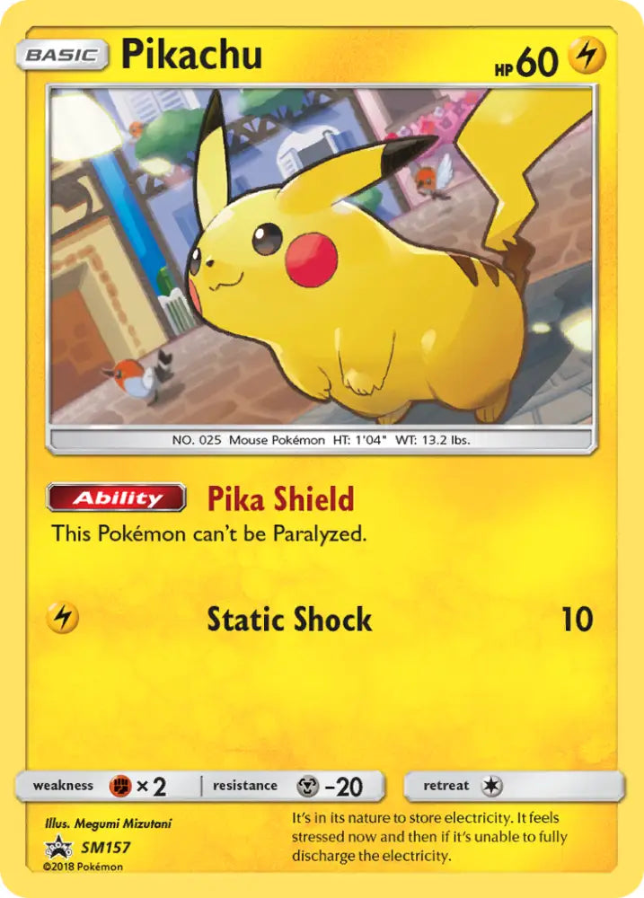 Pikachu (SM157) [Sun & Moon: Black Star Promos] - Pokemon Single