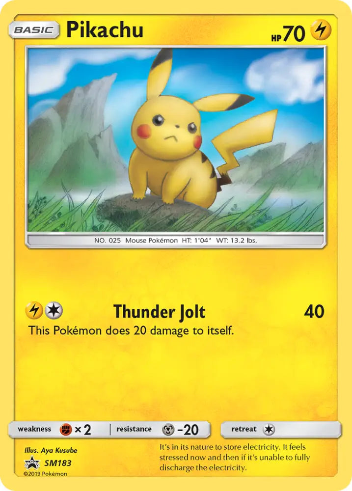 Pikachu (SM183) [Sun & Moon: Black Star Promos] - Pokemon Single