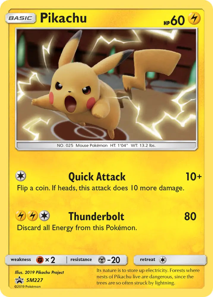 Pikachu (SM227) [Sun & Moon: Black Star Promos] - Pokemon Single