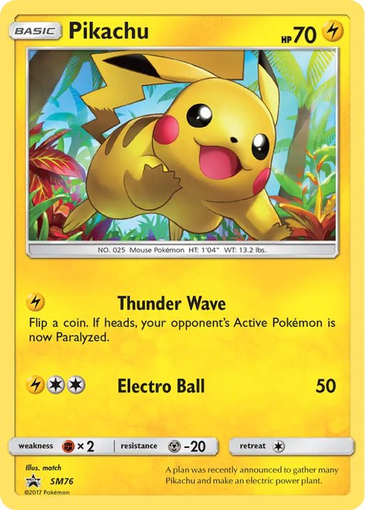 Pikachu (SM76) [Sun & Moon: Black Star Promos] - Pokemon Single