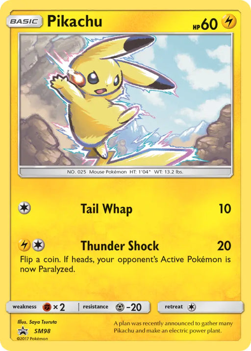 Pikachu (SM98) [Sun & Moon: Black Star Promos] - Pokemon Single