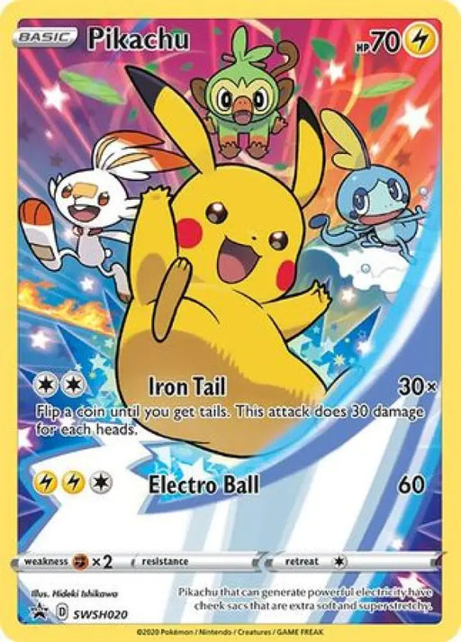 Pikachu (SWSH020) [Sword & Shield: Black Star Promos] - Pokemon Single