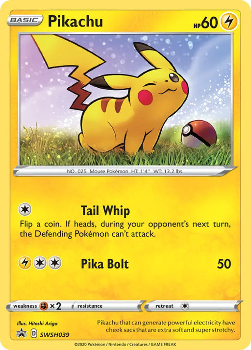 Pikachu (SWSH039) [Sword & Shield: Black Star Promos] - Pokemon Single