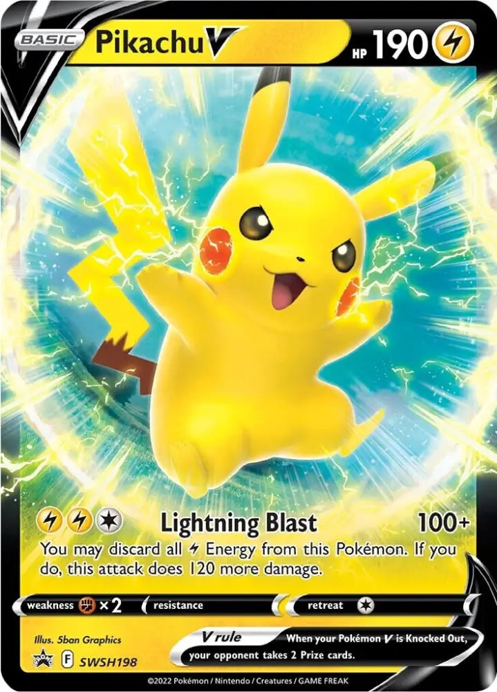 Pikachu V (SWSH198) [Sword & Shield: Black Star Promos] - Pokemon Single